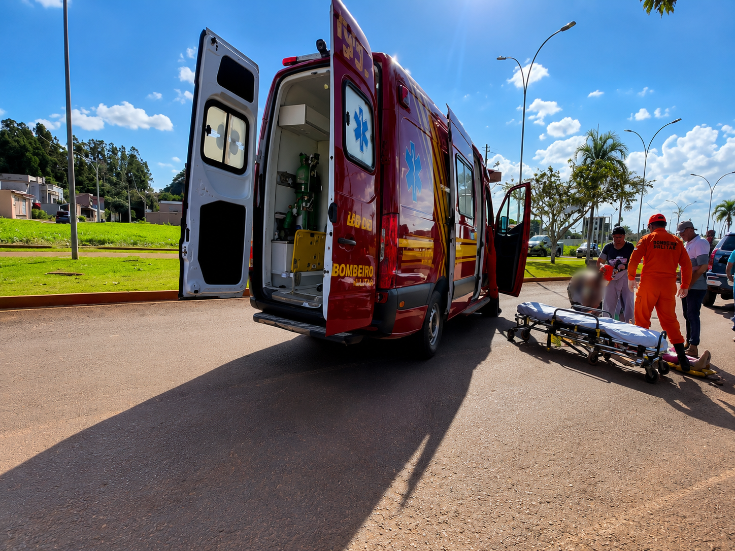 Motociclista fica ferida após colisão e motorista foge sem prestar socorro em Maracaju